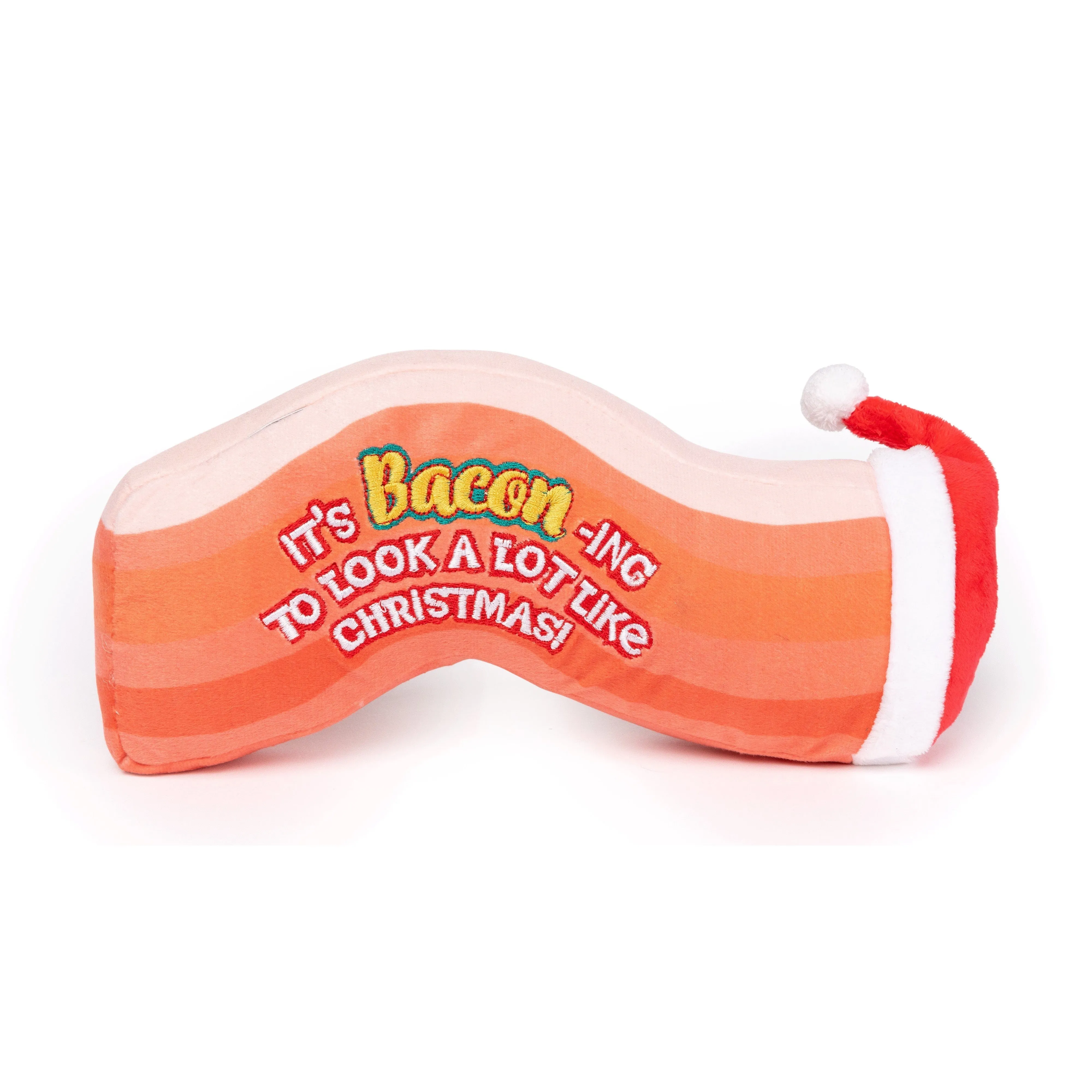 FuzzYard Christmas Its Bacon-ing to Look a Lot Like Christmas Soft Dog Toy***