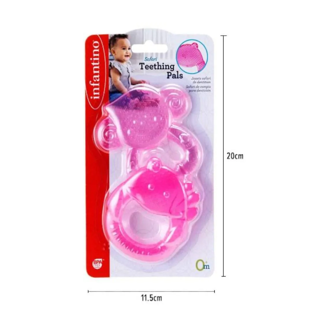Infantino Safari Teething Pals Pink